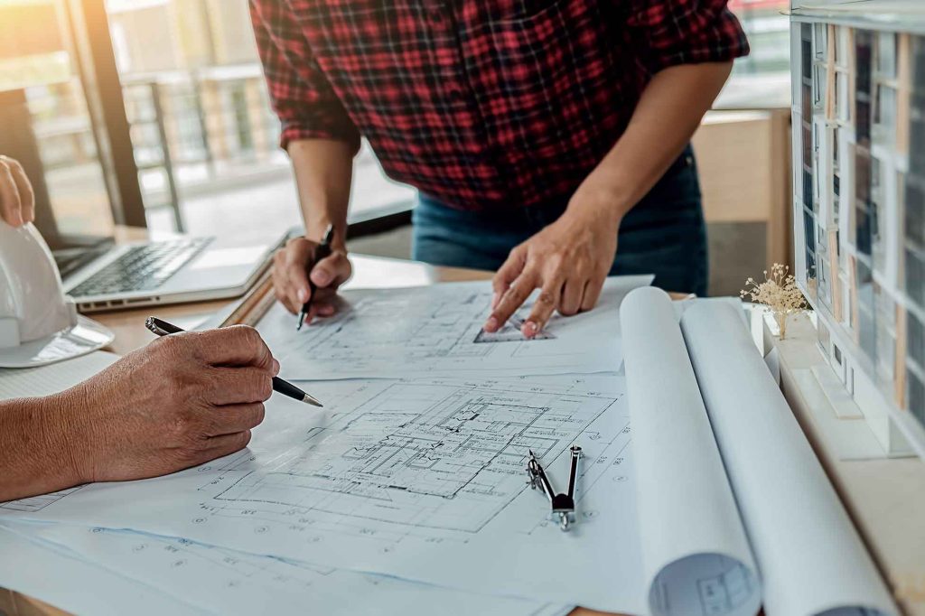 Accredited building certifier reviewing plans in Shoalhaven NSW